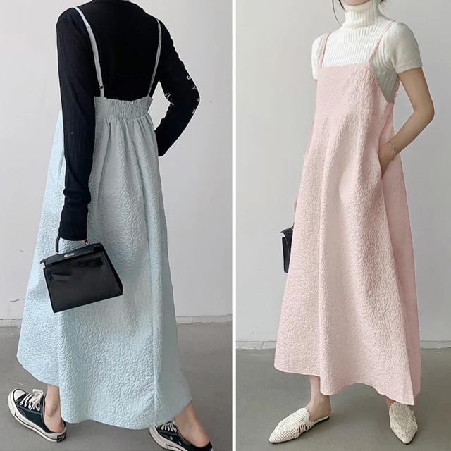 送料無料 新品 ジャガードウェーブキャミワンピース 韓国 < 女性ファッション  送料無料 新品 ジャガードウェーブキャミワンピース 韓国 < 女性ファッションの