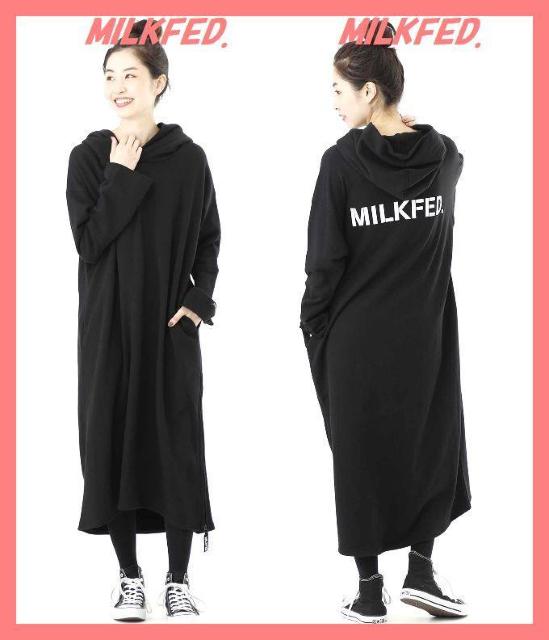 ☆ミルクフェド☆超美品♪完売裾ジップバックロゴロングパーカーワンピ☆ < ブランド ☆ミルクフェド☆超美品♪完売裾ジップバックロゴロングパーカーワンピ☆ < ブランドの