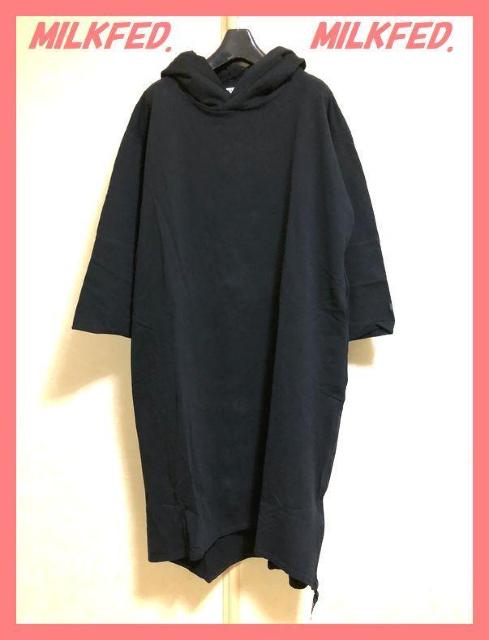 ☆ミルクフェド☆超美品♪完売裾ジップバックロゴロングパーカーワンピ☆ < ブランド ☆ミルクフェド☆超美品♪完売裾ジップバックロゴロングパーカーワンピ☆ < ブランドの