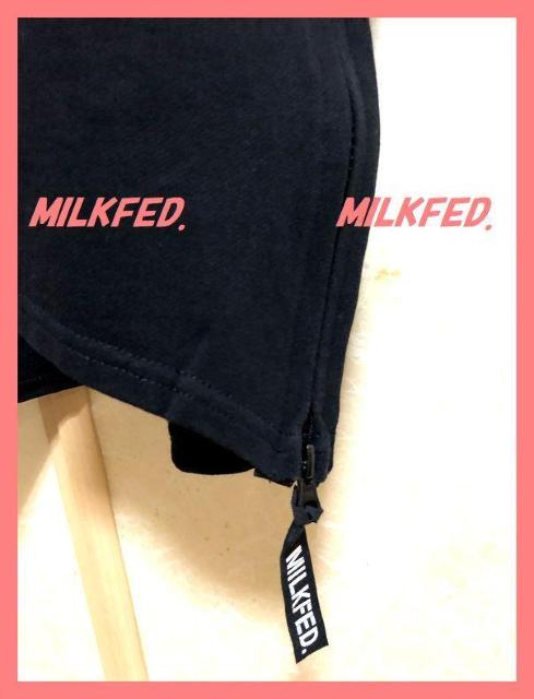 ☆ミルクフェド☆超美品♪完売裾ジップバックロゴロングパーカーワンピ☆ < ブランド ☆ミルクフェド☆超美品♪完売裾ジップバックロゴロングパーカーワンピ☆ < ブランドの
