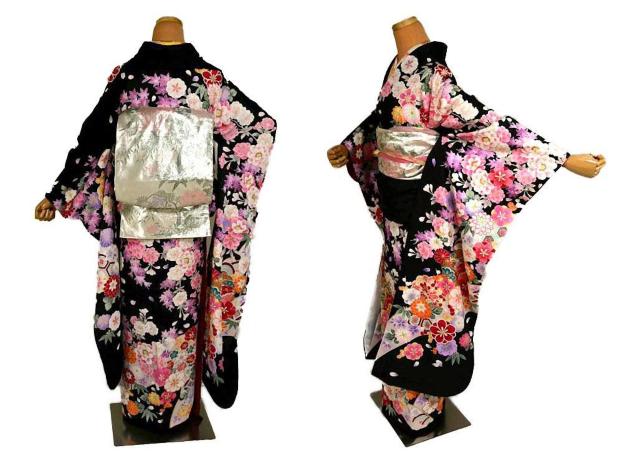 【最高峰】新品同様 金彩 本金箔 金駒シシュウ 花尽くし吉祥文 振袖 身丈178cm 裄丈73.5cm T3480 < 女性ファッション  【最高峰】新品同様 金彩 本金箔 金駒シシュウ 花尽くし吉祥文 振袖 身丈178cm 裄丈73.5cm T3480 < 女性ファッションの