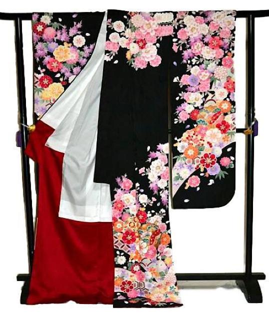 【最高峰】新品同様 金彩 本金箔 金駒シシュウ 花尽くし吉祥文 振袖 身丈178cm 裄丈73.5cm T3480 < 女性ファッション  【最高峰】新品同様 金彩 本金箔 金駒シシュウ 花尽くし吉祥文 振袖 身丈178cm 裄丈73.5cm T3480 < 女性ファッションの