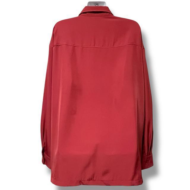 【新品/MEN'S】シンプル☆カラーシャツ/レッド < 男性ファッション  【新品/MEN'S】シンプル☆カラーシャツ/レッド < 男性ファッションの