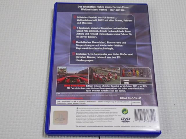 PS2★FORMEL EINS 2002 海外版 EU版★箱付・説明書付・ソフト付 < ゲーム本体/ソフト PS2★FORMEL EINS 2002 海外版 EU版★箱付・説明書付・ソフト付 < ゲーム本体/ソフトの
