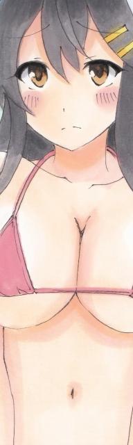 自作イラスト 艦これ 榛名 ビキニ < アニメ/コミック/キャラクター  自作イラスト 艦これ 榛名 ビキニ < アニメ/コミック/キャラクターの