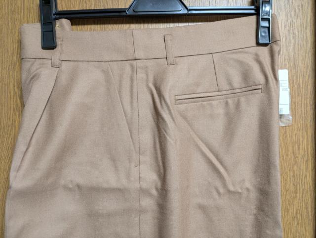 アンタイトル昨季新品キャメルベージュウール100%ワイドパンツ大きいサイズ4412号13号LLXLセンタープレスパンツ < ブランド アンタイトル昨季新品キャメルベージュウール100%ワイドパンツ大きいサイズ4412号13号LLXLセンタープレスパンツ < ブランドの