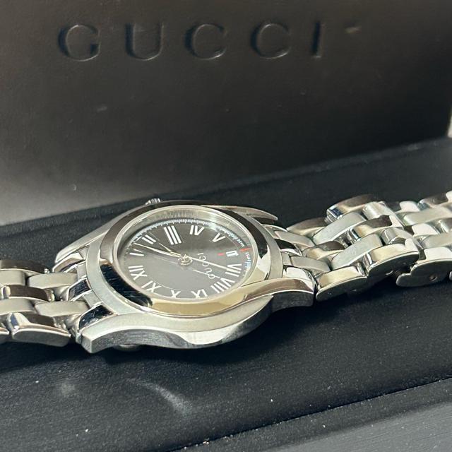 GUCCI �O�b�` G�N���X ���f�B�[�X�E�H�b�` �r���v �N�H�[�c 5500L �O���[ �V���o�[ ���[�}�� ����ǍD �� �u�����h�� 