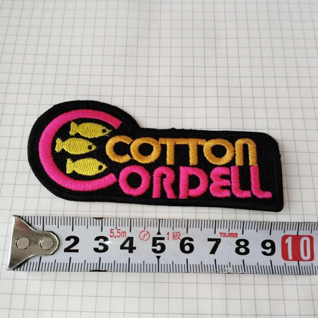 COTTON CORDELL コットンコーデル ロゴワッペン バス釣り ルアー フィッシング パッチ 約8.5cm < ホビー COTTON CORDELL コットンコーデル ロゴワッペン バス釣り ルアー フィッシング パッチ 約8.5cm < ホビーの