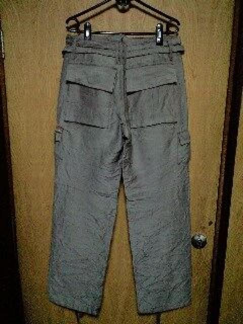 新品ロエン コレクションライン スカル刺繍皺加工シルク混カーゴパンツ 30 < ブランド  新品ロエン コレクションライン スカル刺繍皺加工シルク混カーゴパンツ 30 < ブランドの