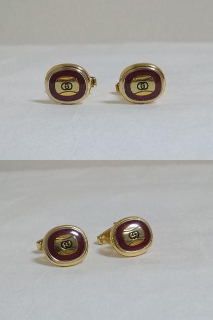 正規レア GUCCIグッチ ヴィンテージ GGロゴラウンドカフス ゴールド×レッド カフリンクス ラグジュアリーボタン < ブランド  正規レア GUCCIグッチ ヴィンテージ GGロゴラウンドカフス ゴールド×レッド カフリンクス ラグジュアリーボタン < ブランドの