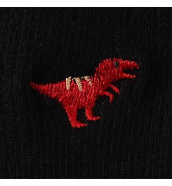 高島屋タカシマヤ●恐竜刺繍入り クルー丈ソックス【新品タグ付き】黒ブラック●19〜21cm●小学校入学祝い お誕生日プレゼント < 女性アクセサリー/時計 高島屋タカシマヤ●恐竜刺繍入り クルー丈ソックス【新品タグ付き】黒ブラック●19〜21cm●小学校入学祝い お誕生日プレゼント < 女性アクセサリー/時計の