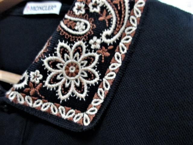 ☆MONCLER モンクレール ワッペン 襟刺繍 デザイン ポロシャツ 半袖/メンズ/S/ブラック☆人気希少モデル < ブランド ☆MONCLER モンクレール ワッペン 襟刺繍 デザイン ポロシャツ 半袖/メンズ/S/ブラック☆人気希少モデル < ブランドの