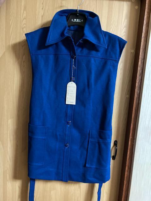 2011.未使用☆昭和レトロ☆紐ベルト付きノースリーブ☆ダークブルー < 女性ファッション  2011.未使用☆昭和レトロ☆紐ベルト付きノースリーブ☆ダークブルー  < 女性ファッションの