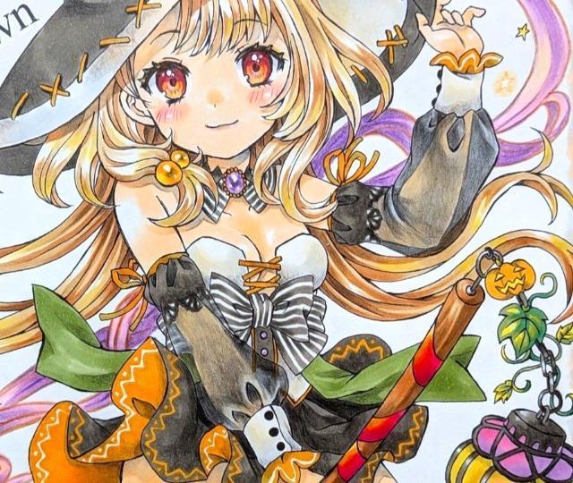 自作イラスト オリジナル ハロウィン < アニメ/コミック/キャラクター  自作イラスト オリジナル ハロウィン < アニメ/コミック/キャラクターの