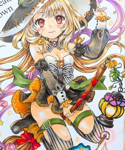 自作イラスト オリジナル ハロウィン < アニメ/コミック/キャラクター  自作イラスト オリジナル ハロウィン < アニメ/コミック/キャラクターの
