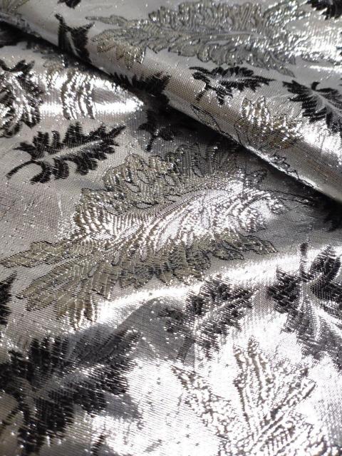 (CQ1091)約108cm幅×約3m・銀ラメジャガード・銀×黒 < ペット/手芸/園芸 (CQ1091)約108cm幅×約3m・銀ラメジャガード・銀×黒 < ペット/手芸/園芸の