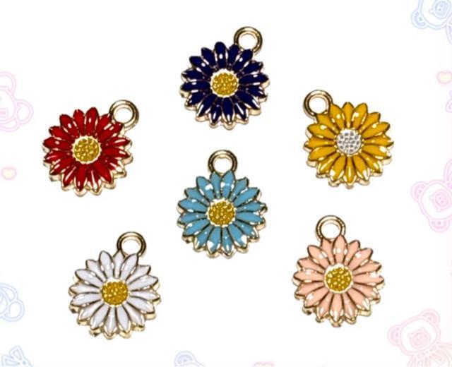 3187 マーガレット系のお花ミックス 6個入り 金属チャーム エナメルパーツ < ペット/手芸/園芸 3187 マーガレット系のお花ミックス 6個入り 金属チャーム エナメルパーツ < ペット/手芸/園芸の