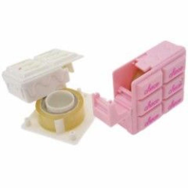 【チョコレート型】可愛い文具.ステーショナリー♪ラインストーン付セロハンテープ 白 < インテリア/ライフ  【チョコレート型】可愛い文具.ステーショナリー♪ラインストーン付セロハンテープ 白 < インテリア/ライフの