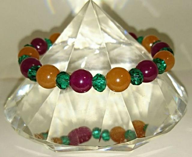 恋愛☆オレンジアベンチュリン&ローズジェド☆ブレス☆16.5p < 女性アクセサリー/時計  恋愛☆オレンジアベンチュリン&ローズジェド☆ブレス☆16.5p < 女性アクセサリー/時計の