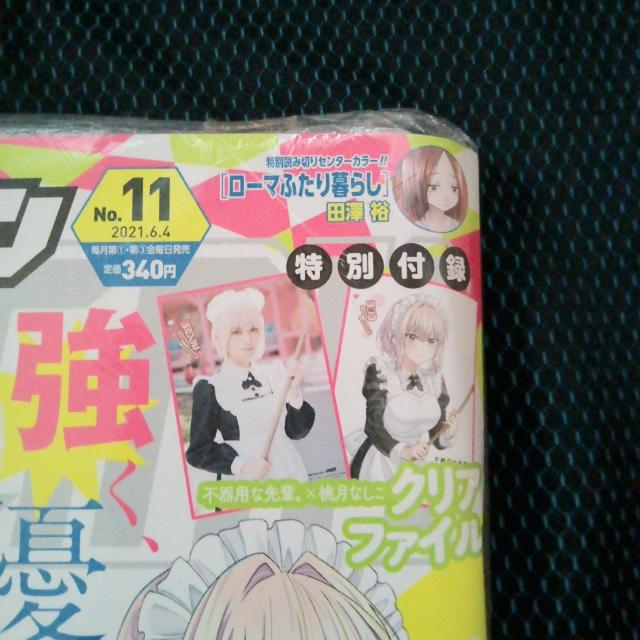 ◎未完封ヤングガンガン表紙 桃月なしこ クリアファイル付き < 本/雑誌  ◎未完封ヤングガンガン表紙 桃月なしこ クリアファイル付き < 本/雑誌の