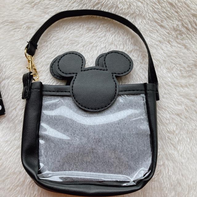 ディズニー ミッキー アイコン バッグチャームポーチ 黒 オタ活 ミニバッグ N2m < おもちゃ  ディズニー ミッキー アイコン バッグチャームポーチ 黒 オタ活 ミニバッグ N2m < おもちゃの