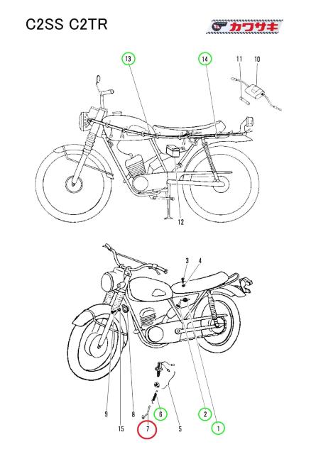 川崎 C2SS C2TR リアブレーキスイッチ・スプリングフック 1本 絶版新品 < 自動車/バイク 川崎 C2SS C2TR リアブレーキスイッチ・スプリングフック 1本 絶版新品 < 自動車/バイク