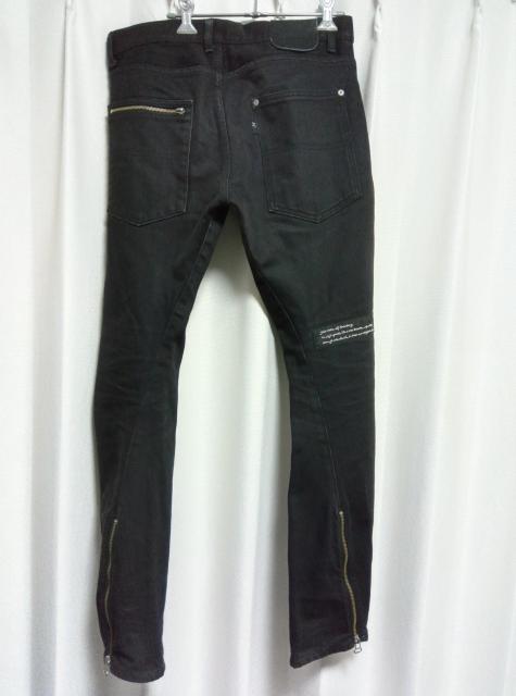 JIEDA 裾ファスナー ストレッチ 変形 スリム デニムパンツ サイズ1 黒 ブラック ジエダ ジーンズ ドメスティック 日本製 < 男性ファッション  JIEDA 裾ファスナー ストレッチ 変形 スリム デニムパンツ サイズ1 黒 ブラック ジエダ ジーンズ ドメスティック 日本製 < 男性ファッションの