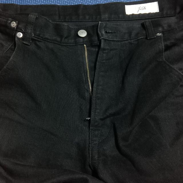 JIEDA 裾ファスナー ストレッチ 変形 スリム デニムパンツ サイズ1 黒 ブラック ジエダ ジーンズ ドメスティック 日本製 < 男性ファッション  JIEDA 裾ファスナー ストレッチ 変形 スリム デニムパンツ サイズ1 黒 ブラック ジエダ ジーンズ ドメスティック 日本製 < 男性ファッションの
