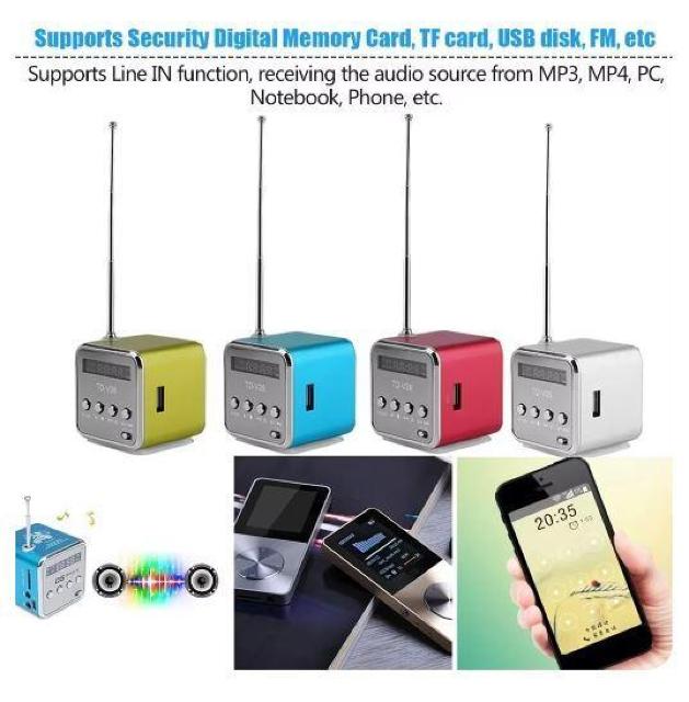 TD-V26 ポータブル FMラジオ Bluetoothスピーカー MP3 TF 音楽プレーヤー USBディスク USB充電200 < 家電/AV TD-V26 ポータブル FMラジオ Bluetoothスピーカー MP3 TF 音楽プレーヤー USBディスク USB充電200 < 家電/AVの