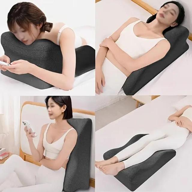 お試し価格2990円★腹筋寝用エルゴノミックデザイン枕 - 調節可能ストラップ付き、背中サポート&脊椎整列  暗灰色 < インテリア/ライフ  お試し価格2990円★腹筋寝用エルゴノミックデザイン枕 - 調節可能ストラップ付き、背中サポート&脊椎整列  暗灰色  < インテリア/ライフの