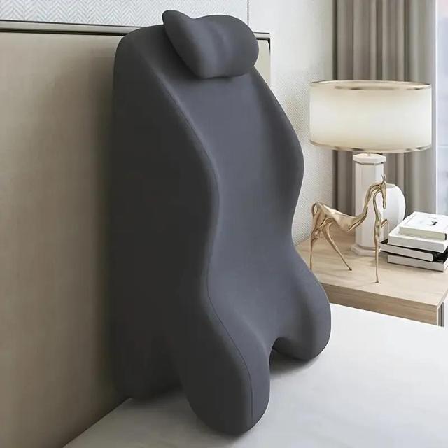 お試し価格2990円★腹筋寝用エルゴノミックデザイン枕 - 調節可能ストラップ付き、背中サポート&脊椎整列  暗灰色 < インテリア/ライフ  お試し価格2990円★腹筋寝用エルゴノミックデザイン枕 - 調節可能ストラップ付き、背中サポート&脊椎整列  暗灰色 < インテリア/ライフの