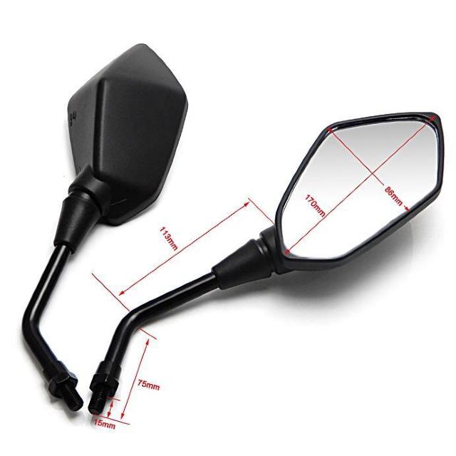 匿名配送 バイク用 クリアビューミラー 10mm 左右セット ブラック サイドミラー バックミラー カウル 広視野 ミラー < 自動車/バイク 匿名配送 バイク用 クリアビューミラー 10mm 左右セット ブラック サイドミラー バックミラー カウル 広視野 ミラー < 自動車/バイク