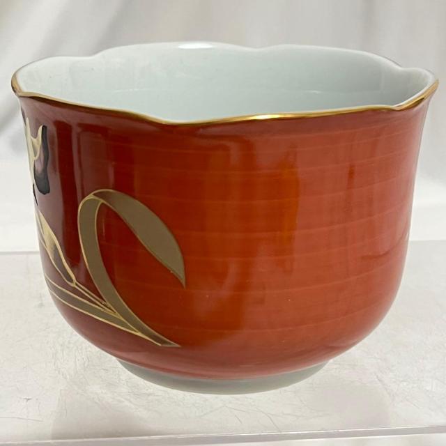 未使用 美濃焼 大吉窯 金銀あやめ 小鉢 5客 朱色 金縁 輪花 10cm 小鉢揃 食器 和食器 レトロ 昭和 ヴィンテージ < インテリア/ライフ 未使用 美濃焼 大吉窯 金銀あやめ 小鉢 5客 朱色 金縁 輪花 10cm 小鉢揃 食器 和食器 レトロ 昭和 ヴィンテージ < インテリア/ライフの