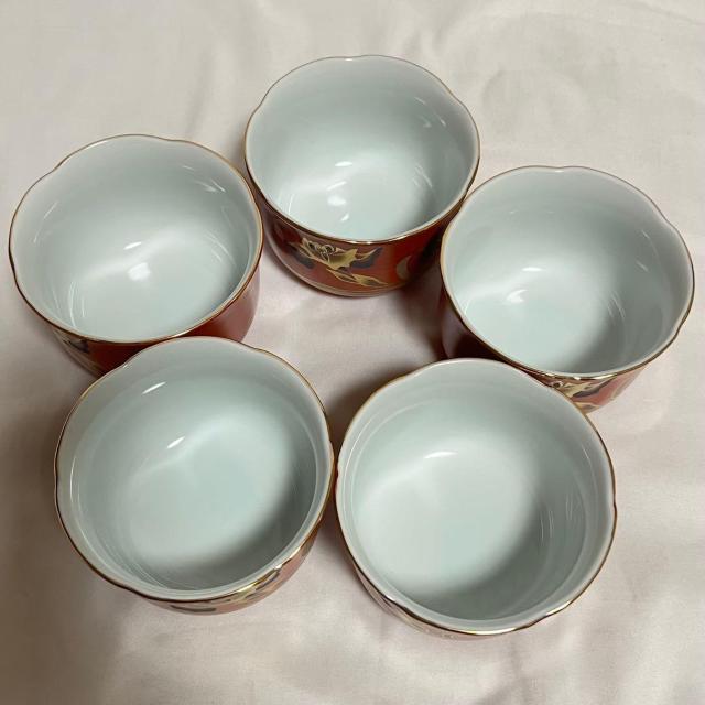 未使用 美濃焼 大吉窯 金銀あやめ 小鉢 5客 朱色 金縁 輪花 10cm 小鉢揃 食器 和食器 レトロ 昭和 ヴィンテージ < インテリア/ライフ 未使用 美濃焼 大吉窯 金銀あやめ 小鉢 5客 朱色 金縁 輪花 10cm 小鉢揃 食器 和食器 レトロ 昭和 ヴィンテージ < インテリア/ライフの