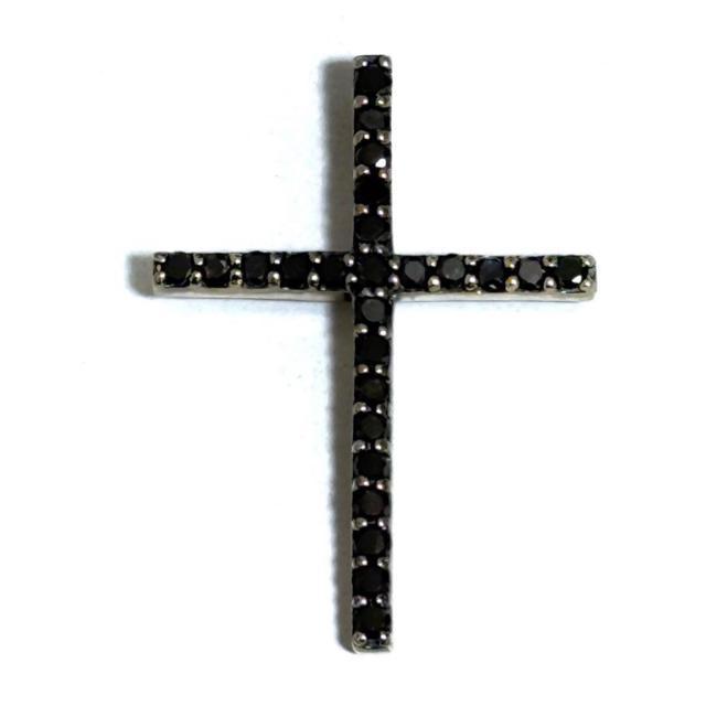 K14WG ブラックダイヤ クロス ペンダントトップ チャーム < 女性アクセサリー/時計 K14WG ブラックダイヤ クロス ペンダントトップ チャーム < 女性アクセサリー/時計の