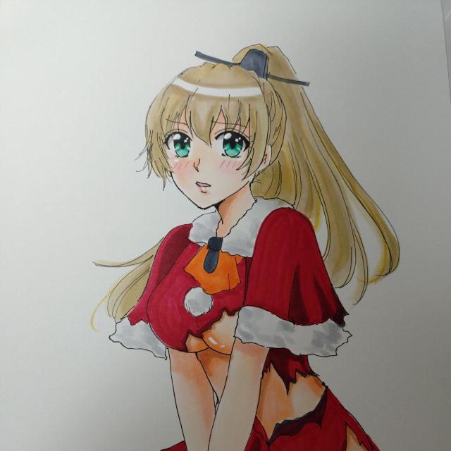 自作イラスト 艦これ 熊野 クリスマス < アニメ/コミック/キャラクター 自作イラスト 艦これ 熊野 クリスマス < アニメ/コミック/キャラクターの