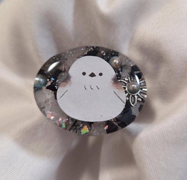 シマエナガ指輪★ハンドメイド シマエナガ シマエナガアクセサリー シマエナガグッズ レジンシマエナガ 指輪 < 女性ファッション シマエナガ指輪★ハンドメイド シマエナガ シマエナガアクセサリー シマエナガグッズ レジンシマエナガ 指輪 < 女性ファッションの