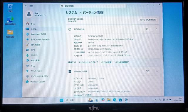 FUJITSU LIFEBOOK Corei7 ������16GB SSD512GB Web�J���� Windows11 Office �� PC�{��/���Ӌ@��� 