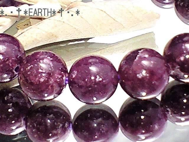 天然石★10ミリ不眠予防レピドライト濃赤紫モザンビ-ク産AAA数珠 < 女性アクセサリー/時計 天然石★10ミリ不眠予防レピドライト濃赤紫モザンビ-ク産AAA数珠 < 女性アクセサリー/時計の