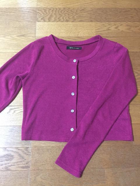 1264.セシルマクビー☆ショート丈カーディガン☆マゼンタ☆M < 女性ファッション  1264.セシルマクビー☆ショート丈カーディガン☆マゼンタ☆M  < 女性ファッションの