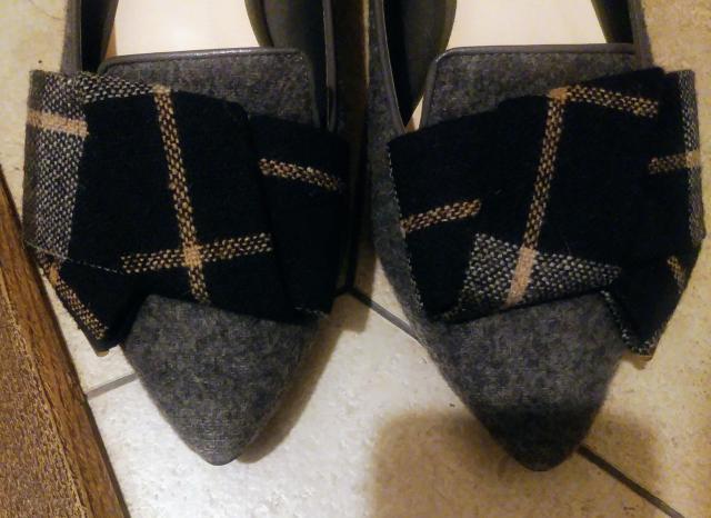 ペタンコシューズ チェック柄 < 女性ファッション  ペタンコシューズ チェック柄 < 女性ファッションの