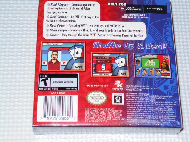 GBA★WORLD POKER TOUR 海外版★新品未開封 < ゲーム本体/ソフト  GBA★WORLD POKER TOUR 海外版★新品未開封 < ゲーム本体/ソフトの