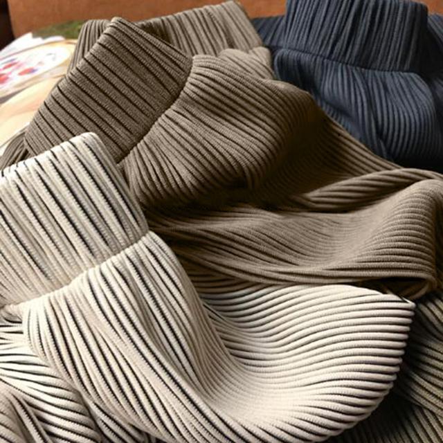 送料無料 新品 プリーツパンツ セルフカットワイドパンツ < 女性ファッション  送料無料 新品 プリーツパンツ セルフカットワイドパンツ < 女性ファッションの