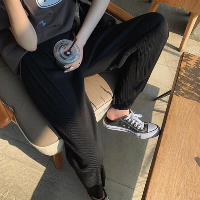 送料無料 新品 プリーツパンツ セルフカットワイドパンツ < 女性ファッション  送料無料 新品 プリーツパンツ セルフカットワイドパンツ < 女性ファッションの