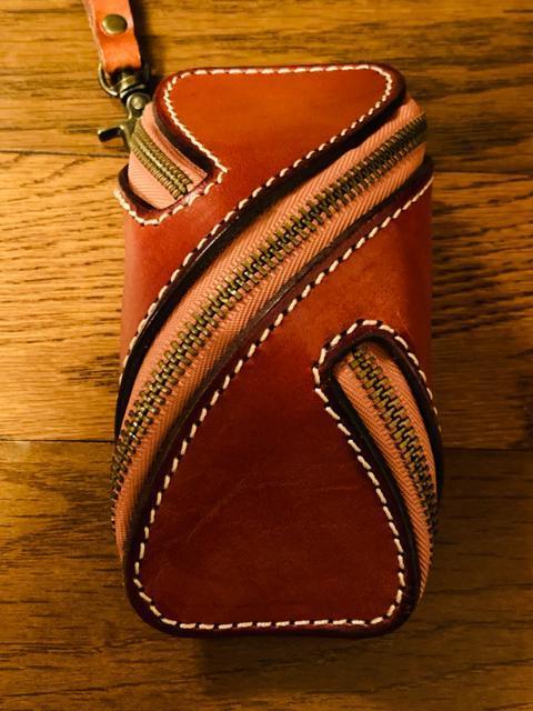 レザー 本革 キーケース 小物入れ 小銭入れ コインケース 茶系 キーリング キーホルダー ストラップ付き  < 男性ファッション  レザー 本革 キーケース 小物入れ 小銭入れ コインケース 茶系 キーリング キーホルダー ストラップ付き  < 男性ファッションの