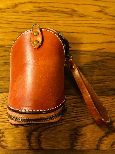 レザー 本革 キーケース 小物入れ 小銭入れ コインケース 茶系 キーリング キーホルダー ストラップ付き  < 男性ファッション  レザー 本革 キーケース 小物入れ 小銭入れ コインケース 茶系 キーリング キーホルダー ストラップ付き  < 男性ファッションの