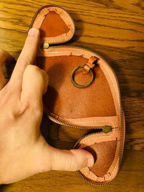 レザー 本革 キーケース 小物入れ 小銭入れ コインケース 茶系 キーリング キーホルダー ストラップ付き  < 男性ファッション  レザー 本革 キーケース 小物入れ 小銭入れ コインケース 茶系 キーリング キーホルダー ストラップ付き  < 男性ファッションの