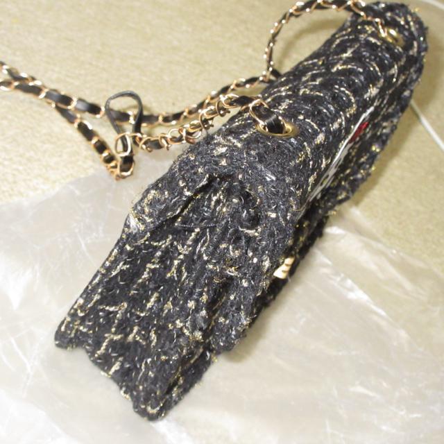 未使用☆ハローキティ*ツイード生地チェーンミニバッグ*ショルダーバッグ(ブラック) < 女性ファッション 未使用☆ハローキティ*ツイード生地チェーンミニバッグ*ショルダーバッグ(ブラック) < 女性ファッションの