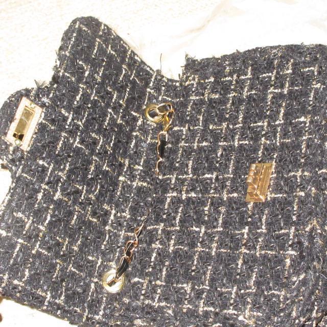 未使用☆ハローキティ*ツイード生地チェーンミニバッグ*ショルダーバッグ(ブラック) < 女性ファッション 未使用☆ハローキティ*ツイード生地チェーンミニバッグ*ショルダーバッグ(ブラック) < 女性ファッションの