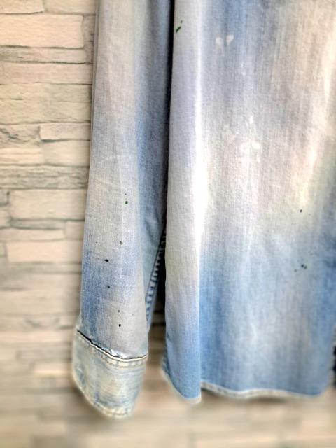 ☆DSQUARED2 ディースクエアード ロゴ ダメージ加工 デニムシャツ 長袖シャツ/メンズ/42☆新作モデル < ブランド ☆DSQUARED2 ディースクエアード ロゴ ダメージ加工 デニムシャツ 長袖シャツ/メンズ/42☆新作モデル < ブランドの
